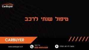 טיפול שנתי לרכב